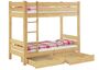 Stockbett f�r Erwachsene 90x200 Etagenbett teilbar 2 Rollroste Doppelbettkasten 60.16-09T100S2