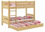Etagenbett Kiefer massiv 90x200 Stockbett teilbar Rollrost G�stebettkasten 60.16-09T80S7
