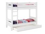 Hochbett Kiefer wei� 90x200 Etagenbett stabil teilbar Rollrost Bettkasten 60.16-09WT100MS1