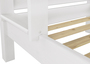 Hochbett stabil 90x200 Kiefer wei Hochbett teilbar Etagenbett ohne Rollrost 60.16-09WT100oR