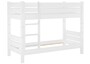 Kiefer-Stockbett massiv wei� 90x200 Etagenbett teilbar Hochbett ohne Rollrost 60.16-09WT80oR