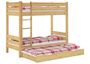 Etagenbett Massivholz 90x200 Nische 100 Rollrost Matratzen G�stebettkasten 60.16-09MS7M