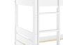 Kiefer-Stockbett massiv wei� 90x200 Etagenbett teilbar Hochbett ohne Rollrost 60.16-09WT80oR