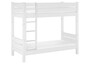 Etagenbett f�r Erwachsene wei� 100x200 Stockbett teilbar mit Rollrost Matratzen 60.16-10WT100M