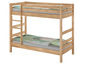 Etagenbett f�r Erwachsene Stockbett Buche natur massiv 90x200 Hochbett mit 2 Rollroste 60.17-09