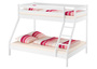 wei�es Doppel-Etagenbett 140x200 und 90x200 Kiefer-Stockbett Matratze Rollrost 60.19-09-14WM