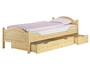 Massivholz Bett 100x200 Rollrost Kieferbett natur Einzelbett Bettrahmen Futonbett 60.30-10FL