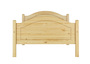 Bett Kiefer massiv 100x200 Einzelbett Matratze verstellbarer Federholzrahmen 60.30-10MFV