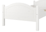 Einzelbett Kiefer wei� 100x200 Futonbett Bettrahmen Singlebett Lattenrollrost 60.30-10WFL