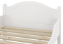 Einzelbett Kiefer wei� 100x200 Bettrahmen Singlebett mit Federholzrahmen 60.30-10WFV
