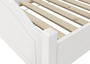 Einzelbett Kiefer wei� 100x200 Bettrahmen Singlebett Lattenrollrost 60.30-10WM