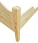 Massivholz-Bett Kiefer Einzelbett natur 100x200 Bettgestell ohne Lattenrost 60.30-10oR