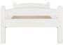 Einzelbett Massivholz Kiefer wei� 90x200 cm stabiles Bettgestell ohne Zubeh�r 60.32-09 W oR 