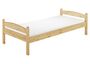 Massivholzbett Einzelbett 100x200 Kiefer natur Bettrahmen Futonbett Rollrost Matratze 60.32-10 M