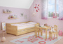 Sofabett Doppelbett Bettgestell 90x200 Einzelbett Bett + Bettkasten Kiefer massiv 60.34-09