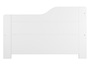 Sofabett Couchbett Bettgestell 90x200 Einzelbett G�stebettkasten Massivholz wei� 60.34-09WM