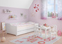 Sofabett zweiter Schlafplatz Bettgestell 90x200 Einzelbett Bettkasten Kiefer waschwei� 60.34-09WoR