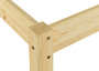 Einzelbett Kiefer natur 80x200 Bettrahmen Massivholz mit Rollrost und Matratze 60.35-08 M