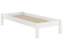 Wei�es Futonbett ohne Kopfteil Kiefer massiv 90x200 Bettgestell mit Rollrost 60.35-09W