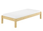 Futonbett Kiefer massiv 90x200 cm Einzelbett mit Rollrost u Matratze 60.35-09 M