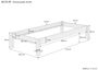 Weisses Futonbett ohne Kopfteil Kiefer massiv 90x200 Bettgestell ohne Zubeh�r 60.35-09 W oR