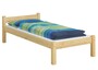 Einzelbett G�stebett Bettrahmen Kiefer natur 80x200 Futonbett Massivholz Rollrost 60.36-08
