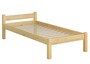 Einzelbett Kiefer natur Massivholzbett 90x200 Futonbett Bettrahmen Rollrost Singlebett 60.36-09