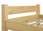 Einzelbett Kiefer natur 90x200 Massivholz-Bettgestell ohne Rollrost Bettrahmen 60.36-09 oR