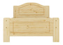 Kieferbett natur Einzelbett Bettrahmen Futonbett 90x200 Massivholzbett ohne Rollrost 60.37-09 oR 