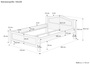Doppelbett stabiles Hotelbett 140x200 Futonbett Bettrahmen Massivholzbett 60.37-14oR