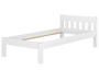 Bettrahmen Einzelbett 80x200 Futonbett Kieferbett Massivholz wei� mit Rollrost 60.38-08W