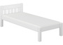 Einzelbett Bettrahmen 80x200 Massivholz Kieferbett wei� Futonbett Kinderbett 60.38-08 W M