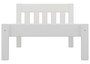 Modernes Einzelbett Massivholzbett Kiefer wei� 90x200 Futonbett Bettrahmen Rollrost 60.38-09 W