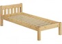 Massivholzbett Kiefer natur 100x200 Einzelbett Futonbett Bettrahmen Rollrost 60.38-10