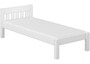 Futonbett Einzelbett 100x200 Massivholzbett Kiefer wei� Bettrahmen mit Matratze 60.38-10 W M