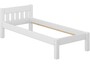 Futonbett Einzelbett 100x200 Massivholzbett Kiefer wei� Bettrahmen mit Rollrost 60.38-10 W