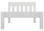 Futonbett Einzelbett 100x200 Massivholzbett Kiefer wei� Bettrahmen mit Rollrost 60.38-10 W