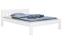 Doppelbett Ehebett wei� Kiefer Massivholzbett 160x200 Bettgestell ohne Rollrost 60.38-16 W oR 