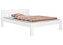 Doppelbett Ehebett wei� Kiefer Massivholzbett 160x200 Bettgestell ohne Rollrost 60.38-16 W oR 