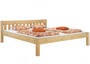 Ehebett Doppelbett 180x200 Massivholzbett Kiefer natur Futonbett ohne Rollrost 60.38-18 oR