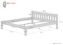 Doppelbett Ehebett 180x200 Kiefer natur Massivholzbett Rollroste Matratze 60.38-18 M