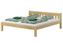 Doppelbett Ehebett 180x200 Massivholz Kiefer natur Kingsize-Bett Rollrost Matratze 60.38-18 M2