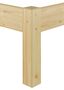 Doppelbett Ehebett 180x200 Massivholz Kiefer natur Kingsize-Bett Rollrost Matratze 60.38-18 M2