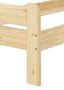 Einzelbett Futonbett 90x200 Kieferbett Massivholz natur Rollrost Matratze 60.39-09FLM