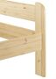Einzelbett Futonbett 90x200 Kieferbett Massivholz natur Rollrost Matratze 60.39-09 M