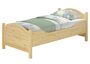Seniorenbett extra hoch 90x200 Massivholz Kiefer Holzbett Einzelbett G�stebett Bett 60.40-09 oR
