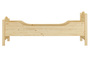 Seniorenbett extra hoch Rollrost 100x200 Massivholz Holzbett Einzelbett G�stebett 60.40-10FL