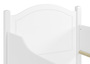 Seniorenbett extra hoch wei� 100x200 Holzbett Einzelbett G�stebett 60.40-10WoR