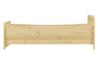 Seniorenbett extra hoch 90x220 Einzelbett Federholzrahmen Massivholz Kiefer Bett 60.42-09-220 FV