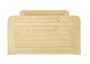 Seniorenbett extra hoch 100x200 Einzelbett Holzbett G�stebett Massivholz Kiefer Bett 60.42-10 oR